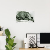 De dode olifant poster (Thuiskantoor)
