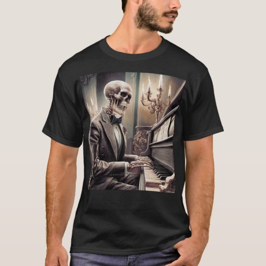 De dode pianist t-shirt (Voorkant)