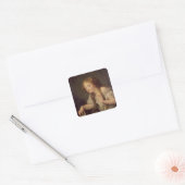 De dode vogel vierkante sticker (Envelop)