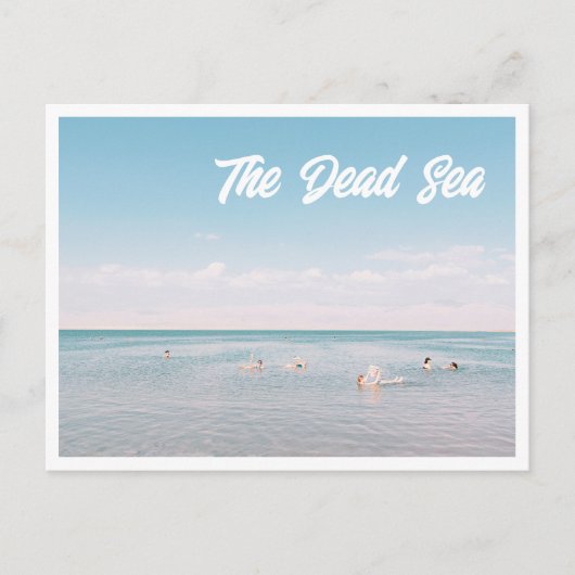 De Dode Zee Israël Foto Ansichtkaart Briefkaart (Voorkant)