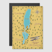 De Dode Zee vintage kaart (Voorkant / Achterkant)