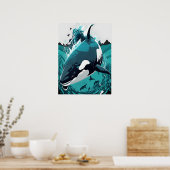 de dodelijke walvis poster (Keuken)