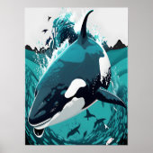 de dodelijke walvis poster (Voorkant)