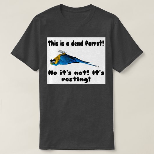 De dodenmoeras Resting Parrot T-shirt (Design voorkant)
