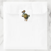 De Dodo Bird Vierkante Sticker (Tas)
