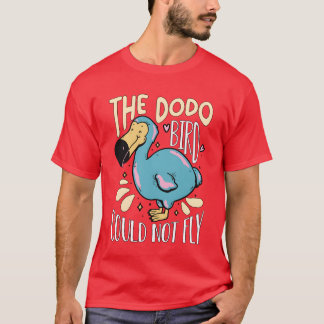 De dodo kon niet vliegen zonder ornithologie t-shirt