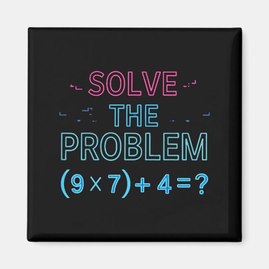 De Doe Oplos Probleem Wiskunde 67 Meme Magneet (Voorkant)