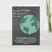 De doel-godsdienstige Kaart van Afstuderen (Voorkant)