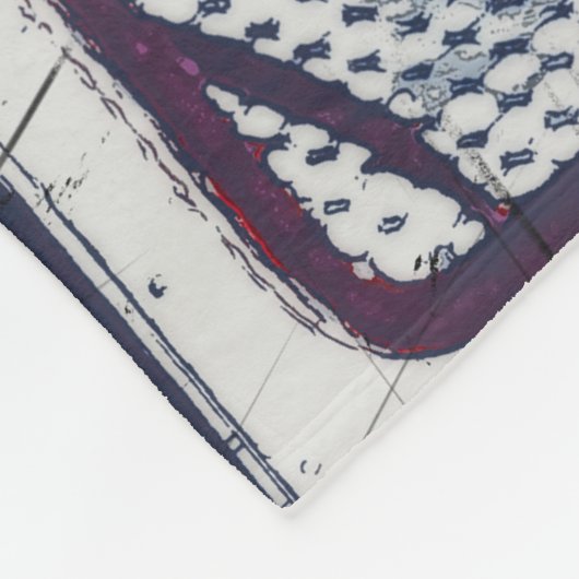 De doelman - ijshockeykeeper fleece deken (Hoek)