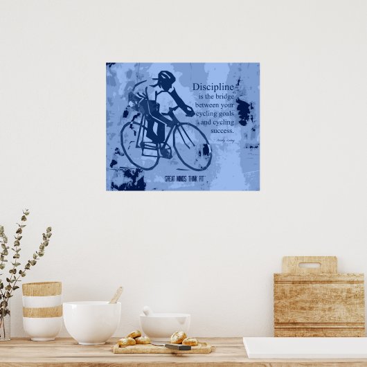 De Doelstellingen van het fietsen en het Poster va (Keuken)