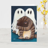 De doen schrikken Kat van de Gestreepte kat & Kaart (Gele Bloem)