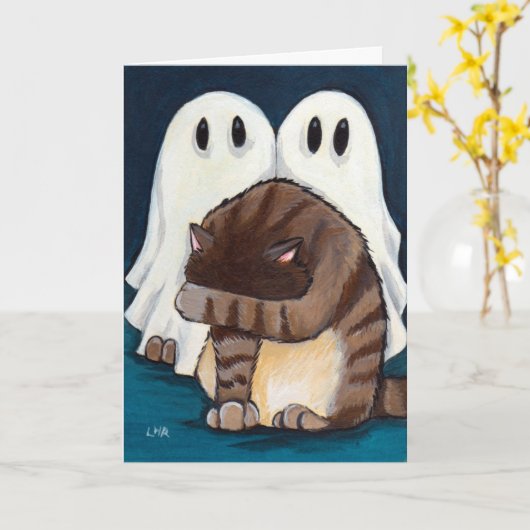 De doen schrikken Kat van de Gestreepte kat & Kaart (Gele Bloem)