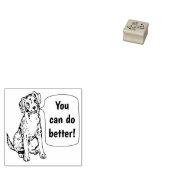 DE DOG BETER DOG RUBBER STEMP KARLIËREN RUBBERSTEMPEL (Gestempeld)