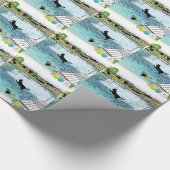 De Dog Days van de Zomer bij het meer Cadeaupapier (Hoek)