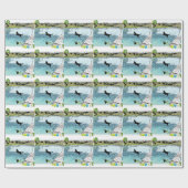 De Dog Days van de Zomer bij het meer Cadeaupapier (Vlak)