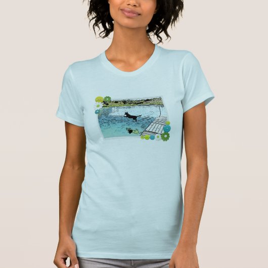 De Dog Days van de Zomer bij het meer T-shirt (Voorkant)