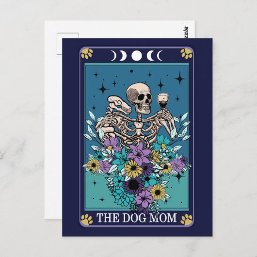 De Dog Mam Funny Tarot Briefkaart (Voorkant / Achterkant)