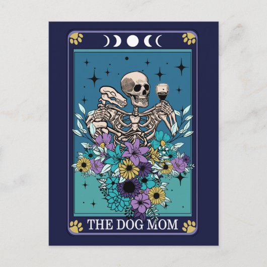 De Dog Mam Funny Tarot Briefkaart (Voorkant)