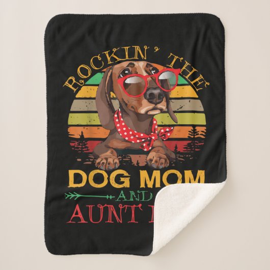 De Dog Mam Tunt voor tante. Sherpa Deken (Voorkant)