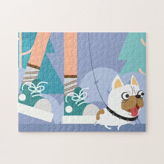 De Dog Puzzle lopen Legpuzzel (Horizontaal)