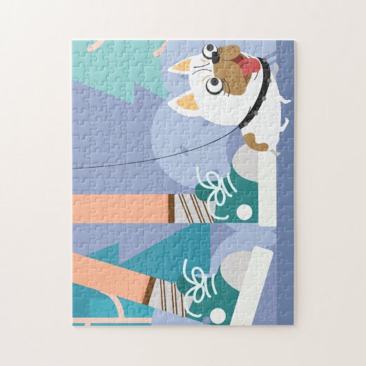 De Dog Puzzle lopen Legpuzzel (Verticaal)