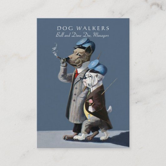 De Dog Walkers/Pet Sitter Card Visitekaartje (Voorkant)
