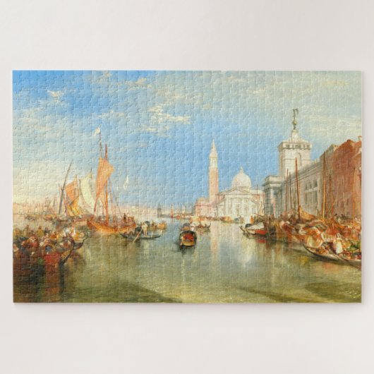 De Dogana Venice William Turner Art Jigzaag Puzzle Legpuzzel (Horizontaal)