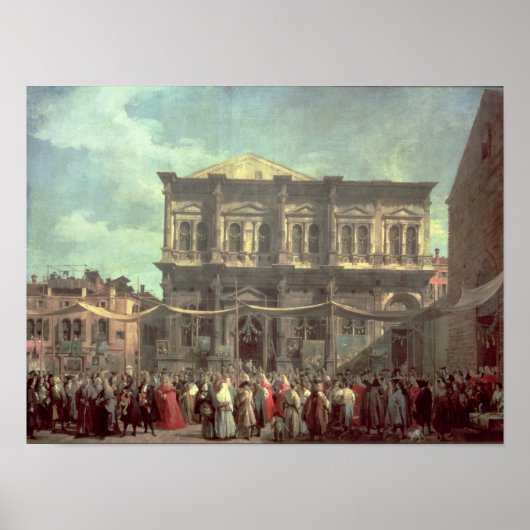 De Doge bezoekt de kerk en Scuola di Poster (Voorkant)