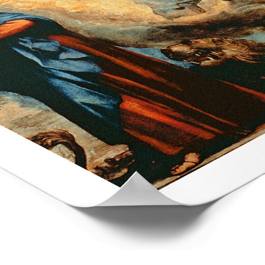 De Doge Grimani knielen voor de gelovigen Poster (Hoek)