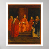 De Doge Grimani op zijn troon Poster (Voorkant)