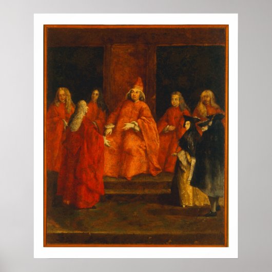 De Doge Grimani op zijn troon Poster (Voorkant)