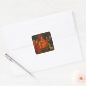 De Doge Grimani op zijn troon Vierkante Sticker (Envelop)