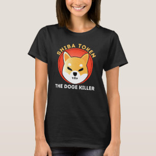 De Doge Killer Shiba in de coïne Crypto Shib Token T-shirt