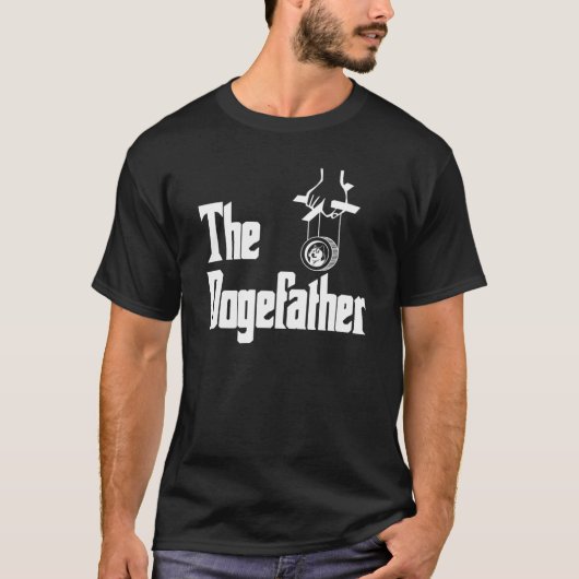 De Dogefather Crypto Doge to the Moon HODL Dogeco T-shirt (Voorkant)