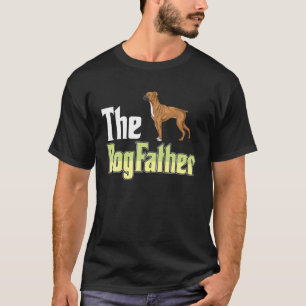 De Dogfather Boxer Funny Dog Eigenaar vaderdag T-shirt