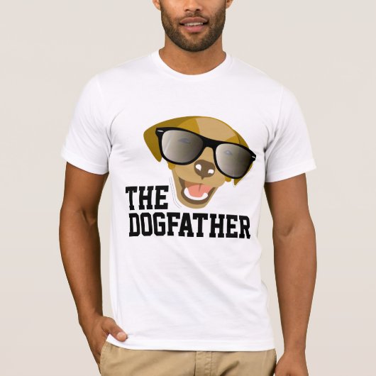 DE DOGFATHER FUNNY DOG T-shirts (Voorkant)
