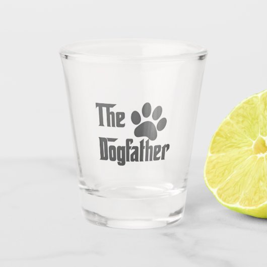 De Dogfather Gepersonaliseerde Whiskey Shot Glas G (Voorkant)