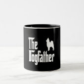 De Dogfather Lover Gift Tweekleurige Koffiemok (Center)