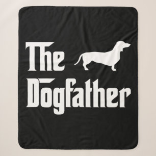 De Dogfather Mannen Dachshund-Hondenliefhebbers Sherpa Deken