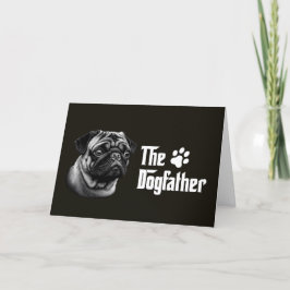 De Dogfather Pug Verjaardag Kaart
