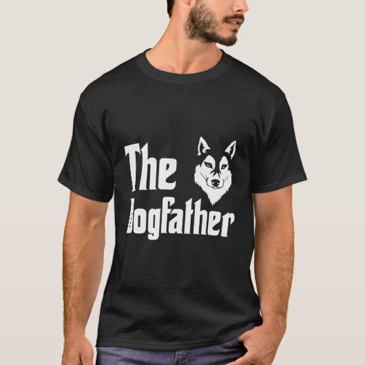 De Dogfather Siberian Husky T-shirt (Voorkant)