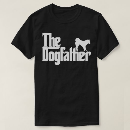 De DogFather Siberische Husky Hond Vader T-shirt (Design voorkant)