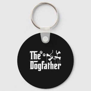 De Dogfather T-shirt Vaderdag Cadeau Hond Papa - H Sleutelhanger