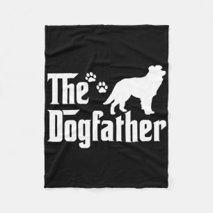 De Dogfather T-shirt Vaderdag Cadeau Hondenliefheb Fleece Deken