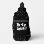 De Dogfather zwart-wit leuk gezegde Sling Bag (Voorkant)