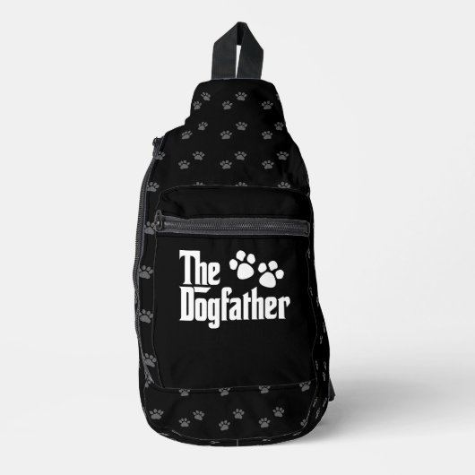 De Dogfather zwart-wit leuk gezegde Sling Bag (Voorkant)