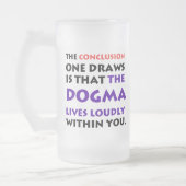 De Dogma leeft luid van mok (Links)