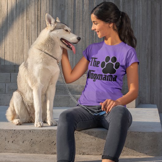 De Dogmama Hond Dier Pootafdruk Grappig T-shirt