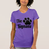 De Dogmamma Dog Pet Paw print grappig T-shirt (Voorkant)