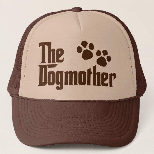 De Dogmother bruin en bruin leuk gezegde Trucker Pet (Voorkant)
